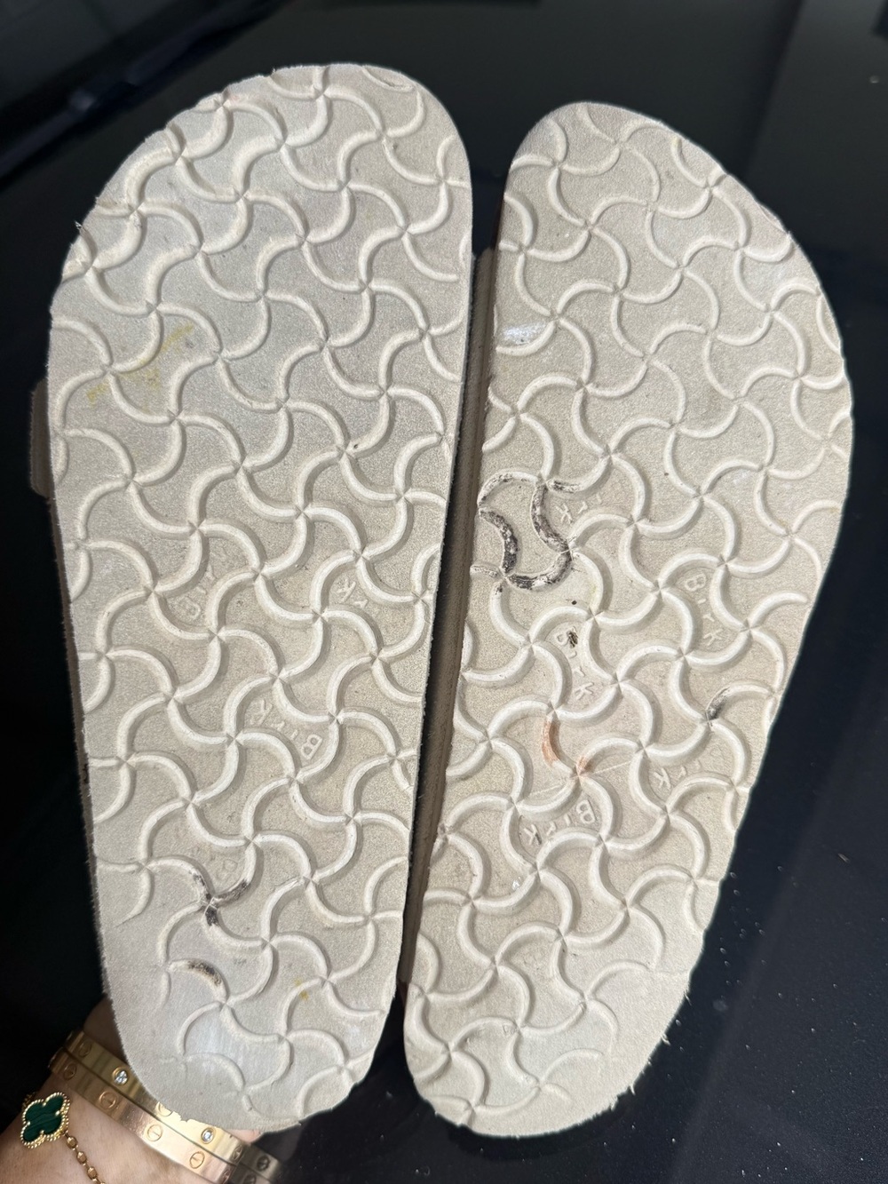 BIRKENSTOCK | Suede Double Buckle Slip-On Sandals - Picture 5 of 9